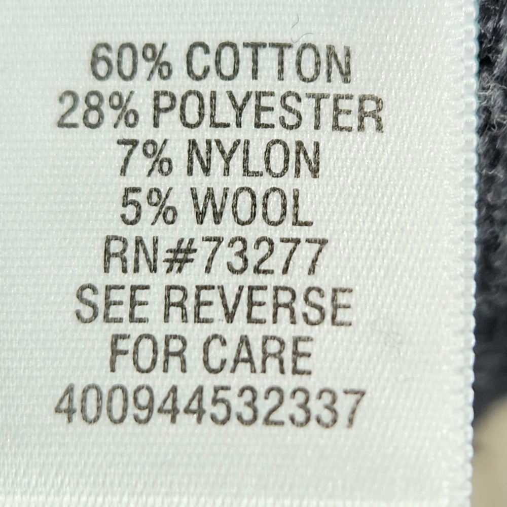 Sonoma NWT Charcoal Color Crew Neck Long Sleeve Sweater Size Large - Picture 11 of 12